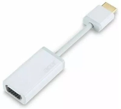 NEW Acer Male White HDMI to Female SVGA Monitor / Adapter Converter 50.4TH11.001 - Image 1 of 4
