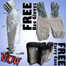 Beekeeping Beekeeper Bee Suit Animal Handling Pest Control Fence Veil FREE Glove