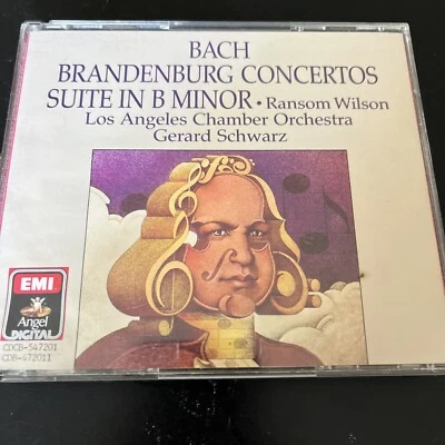 Bach Brandenburg Concertos Suite in B Minor EMI Los Angeles Chamber Orch. 2 CD  - Image 1 of 2