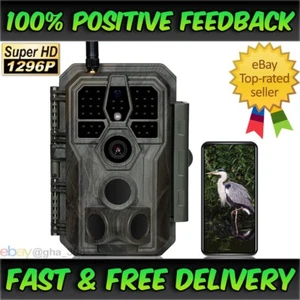 GardePro E8 Wildlife Trail Camera HD 64MP Night Vision 100ft WiFi Motion Detect - Picture 1 of 10