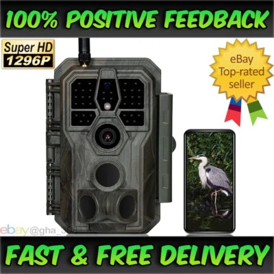 GardePro E8 Wildlife Trail Camera HD 64MP Night Vision 100ft WiFi Motion Detect - Image 1 of 4
