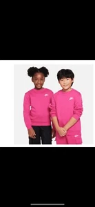 Kids Nike NWOT Pink Sweater Size L Unisex - Picture 1 of 3