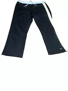 Vintage Nike Hose Damen Größe M (8-10) marineblau breites Bein beschnitten - Bild 1 von 7