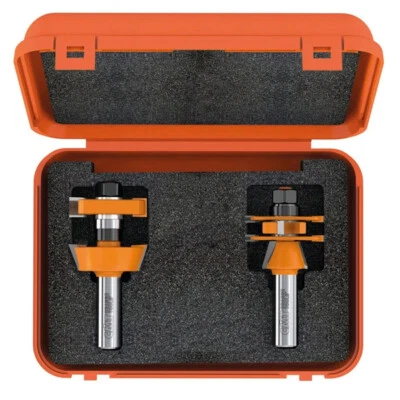 CMT Adjustable Rail & Stile Door Shaker Router Bit Set Carbide 800.624.11 - Image 1 of 3