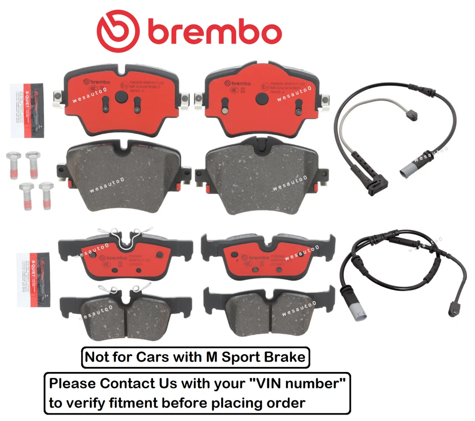 Pastilla de freno delantera trasera OES cerámica + sensor para BMW 228i GC xDrive / X1 (no deportiva) Foto 1 de 1