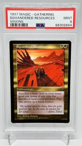 Squandered Resources Visions - PSA 9 MINT Reserved List Vintage MTG 1997 - Bild 1 von 2