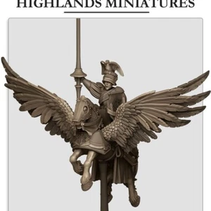 Sunland Empire - General on Pegasus - Highlands Miniatures - 28mm - Bild 1 von 4