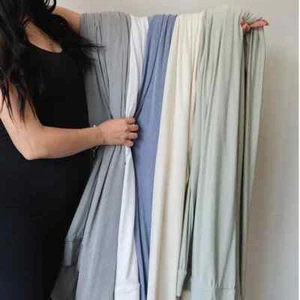 Neu 229,97 $ DreamFit Bambus Komfort Stretch Strick Laken Set, komplett - elfenbein - Bild 1 von 5