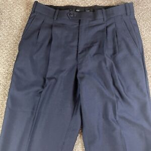 Irvine Park  Black Straight Pleated Dress Pants Mens Size 34 XL