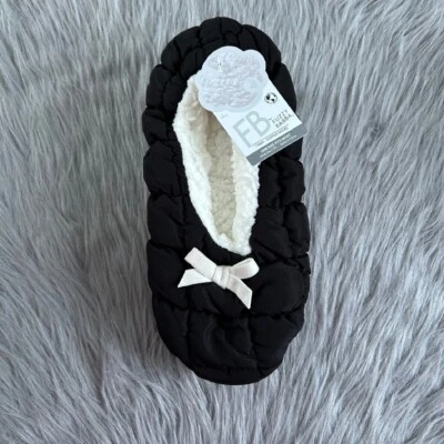 FB By Fuzzy Babba Slipper Docks Women's Shoe Size 7-9 1/2 Black Puffer Slippers - Image 1 of 4