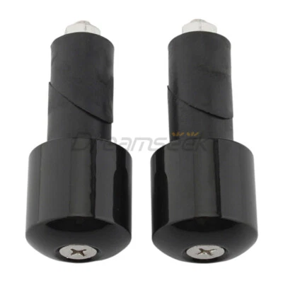 2Pcs Handlebar End Plugs Handle Grip Cap 18MM for Yamaha VMAX 400 500 1200 Black - Image 1 of 4