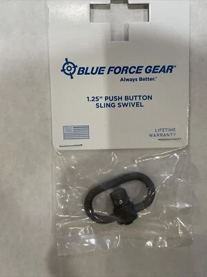 Blue Force Gear Push Button QD Sling Swivel 1.25" Loop P-PB-125 NEW - Image 1 of 2