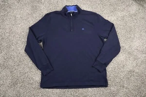 Brooks Brothers Mens Sweater Extra Large Blue Fleece Casual Preppy Pullover - Picture 1 of 8