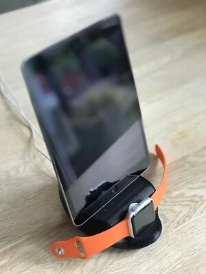 iPhone and Apple watch charging dock with passive speaker design - Image 1 of 4