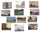 Norfolk Broads Art Cards A5 Blank Greeting Card Boat Sailing Windmill Wildlife