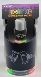Vivitar Light Up Shower Drink Beer Holder - New In Box - 🔥Battery Included!🔥 - Picture 1 of 7