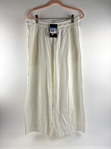 Nike Damen Baumwolle Capri Hose Weiß Loose Fit Jogginghose Gr. Medium Neu mit Etikett NEU - Bild 1 von 11