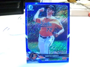Bowman Chrome Prospects 2018 refractor azul #BP4 - Hunter Harvey 042/150 18-084 - Imagen 1 de 2