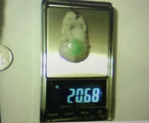 A Never Used Chinese Natural Authentic Carvel Jadeite Pendant - Picture 1 of 11