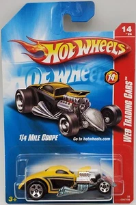 1/4 MILE COUPE Yellow 2008 Hot Wheels #90 Web Trading Cars Mattel - Picture 1 of 7