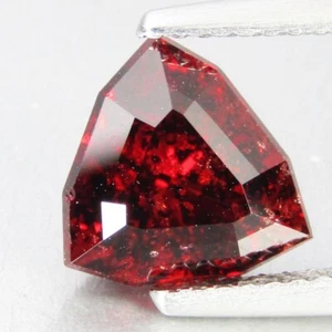 2.72Cts Good Looking Natural Almandine Garnet Trillion Custom Cut Collection - Picture 1 of 4