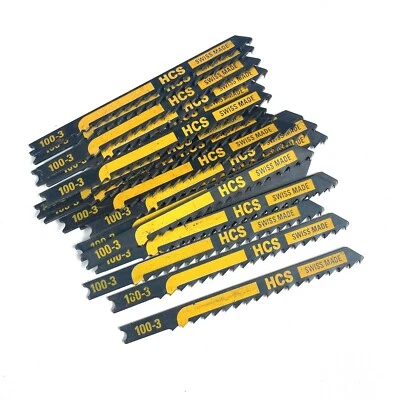 20 Piranha 'U' Shank Wood Jigsaw Blades Rough Cut wood <60mm. Swiss Made (100-3) - Image 1 of 4