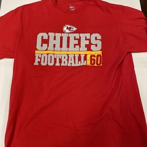 Kansas City Chiefs Football est 1960 X-Large XL red Majestic t-shirt.