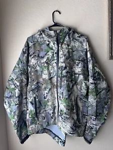 Skre Hunting Hooded Nebo Rain Jacket Summit Camo Men’s Size Medium Gently Used - Picture 1 of 11