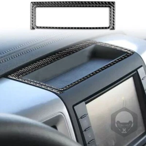 Real Carbon Fiber Console Storage Box Frame Trim for RAM 1500 2009-2012 - Picture 1 of 7