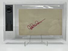 Hal Newhouser Detroit Tigers Signed Autograph Index Card Beckett BAS