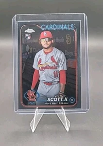 2024 Topps Chrome Update Victor Scott II Rookie Debut #USC55 St. Louis Cardinals - Picture 1 of 2
