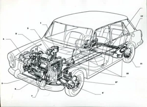 Innocenti IM3 / Morris 1100 foto stampa ufficiale originale 1963 - Foto 1 di 1