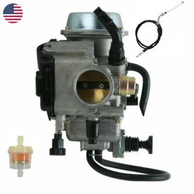 Carburetor & Throttle Cable for Honda 2000-2006 Rancher 350 TRX350 - Image 1 of 4