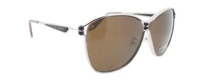 Novo Autêntico Óculos de Sol Givenchy SGV A52 COL.0579 Itália Prata Borboleta Armações - Imagem 1 de 4