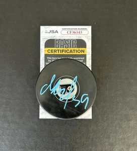 Matvei Michkov Signed Logo Puck Philadelphia Flyers JSA COA - Picture 1 of 2