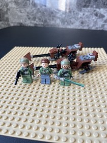 Lego Star Wars Endor Rebel Commando Princess Leia minifig lot sw0240 sw0235 8038