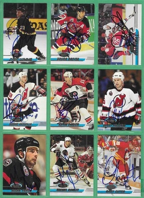 1993-94 Stadium Club Hockey *SIGNED* ~ 55 cards ~ Suter, Dionne, Odgers Reese - Image 1 of 4