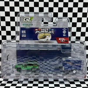 🔥 Greenlight Exclusive GREEN MACHINE - 2001 Jeep Cherokee Hot Pursuit - Chase - Picture 1 of 8