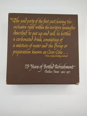 Coca Cola 75th Anniversary Boxed Set With Dallas News Advertisement - Image 1 of 4