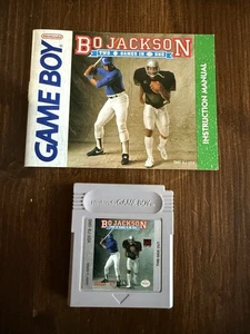 Bo Jackson Nintendo GameBoy Game Boy con manual - probado - ¡se envía rápido! - Imagen 1 de 3