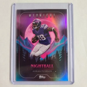 Adrian Peterson SP 2024 Topps Midnight Nightball Pink NB-26 SHORT PRINT 🔥 - Picture 1 of 2