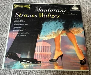 Strauss Waltzes Mantovani LP Album London Records LL 685 Blue Danube Emperor - Imagen 1 de 3