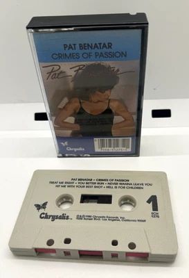 Pat Benatar Crimes Of Passion Cassette Tape 1980 Chrysalis - TESTED SHIPS FAST - Image 1 of 4