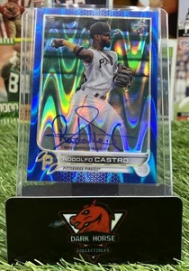 Rodolfo Castro [Blue RayWave] #RA-RC 2022 Topps Chrome Rookie Autographs - Picture 1 of 2