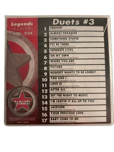 Duets #3 LEGENDS SERIES VOL-234 KARAOKE CD+G IN PLASTIC w/PRINT - Picture 1 of 3