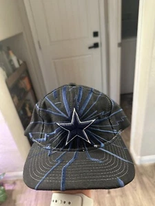 Vintage Dallas Cowboys NFL Starter Shockwave Lightning Snapback Hat Cap OSFA - Picture 1 of 3