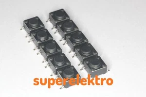 10x Taktile Mikrotaster 6x6x4,3mm SMD-Montage Mikroschalter Oberflächenmontage - Bild 1 von 11