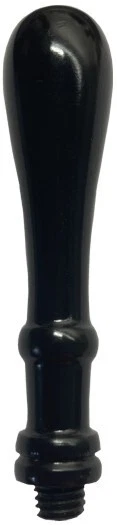 Mango de sello de cera de madera estilo delgado laca negra, se adapta a todos nuestros cabezales grabados Foto 1 de 1