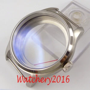 new 47mm 316L stainless steel CASE fit eta 6497 6498 hand winding movement watch - Picture 1 of 6