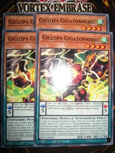 YU-GI-OH! GICLOPS GIGATONNERRE PLAYSET (LOT DE 4) BLVO-FR032 EDITION 1 FRANCAIS - Picture 1 of 1